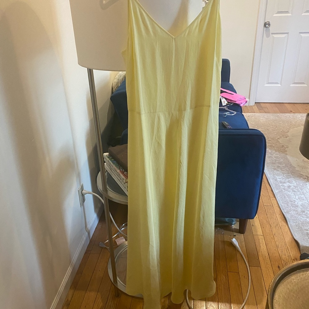 Vince Yellow Slip Dress